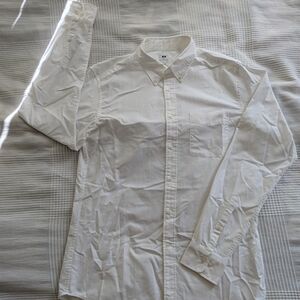 Uniqlo Cream Men's Oxford Button Down Shirt
